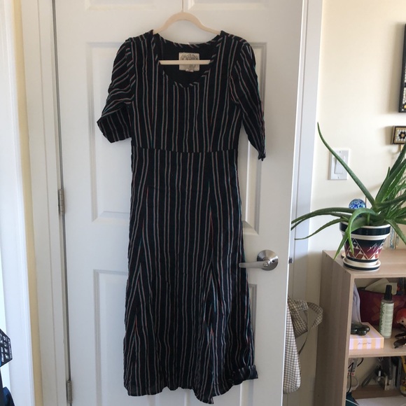 Ace & Jig Rowan Black Striped Dress - Picture 3 of 10